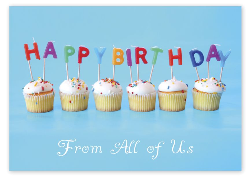 Product image for Candles on Cupcakes Birthday Cards - Item# D2016BD