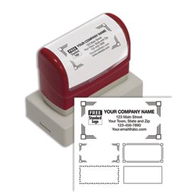 Business Address Stamp Order Return Address Stamp with Logo