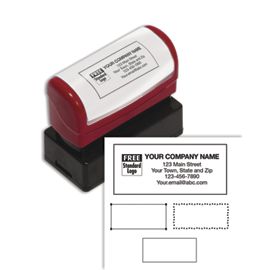 Business Address Stamp Order Return Address Stamp with Logo