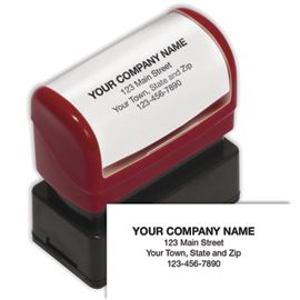 Small Custom Name and Address Stamps Business Stamps Deluxe