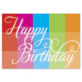 D2024BD-Rainbow Block Birthday Greeting CardsD2024BD