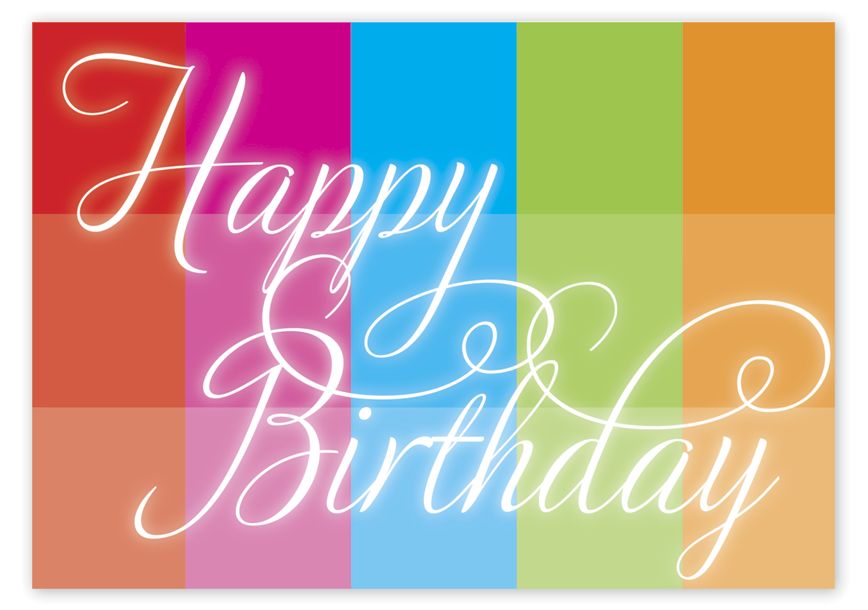 Product image for Rainbow Block Birthday Greeting Cards - Item# D2024BD