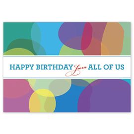 D2295BD-Artistic Balloons Birthday Greeting CardsD2295BD