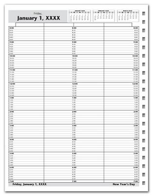 洋書 AGENDA 2014 DayScan 4 Col 10 Min Looseleaf Appointment Book - DAY11