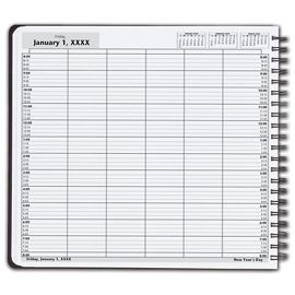 DAY8-DayScan 6 Col Wirebound Book - 15 Min, 8am-8pmDAY8
