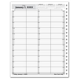 DAY9-DayScan 4 Col Looseleaf Book - 10 Min, 7am-6pmDAY9