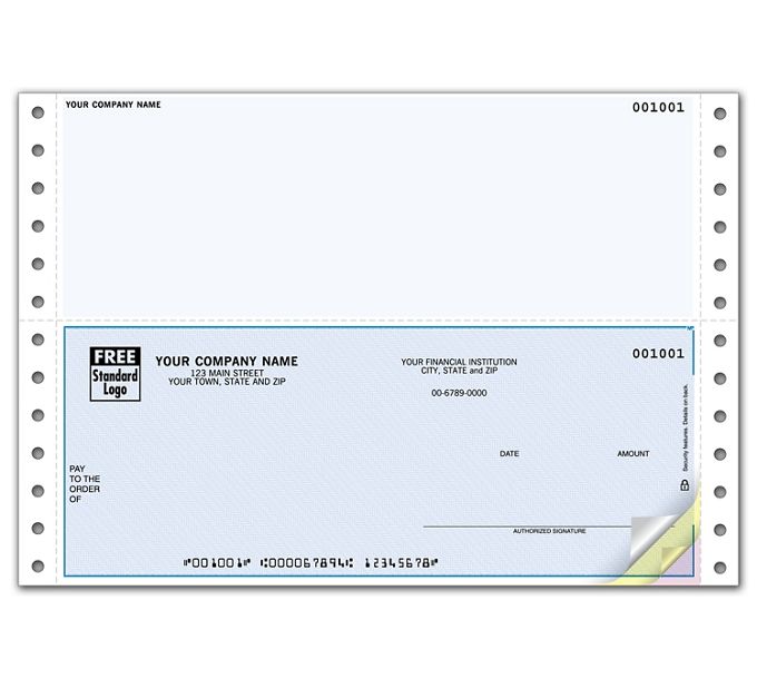 Order Duplicate - 2 Custom Continuous Business Checks | Free Shipping ...