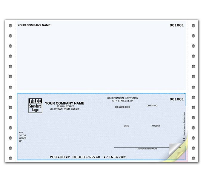 Order Duplicate - 2 Custom Continuous Business Checks | Free Shipping ...