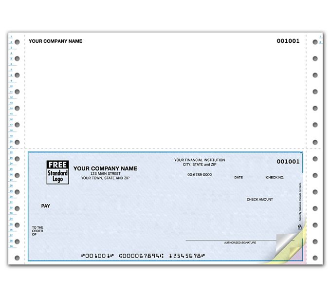 Business Checks - Continuous Bottom Multi-Purpose Check - DCB165 by ...