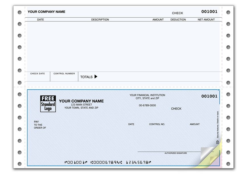 Product image for Continuous Checks, Accounts Payable, Great Plains Compatible - Item# DCB201