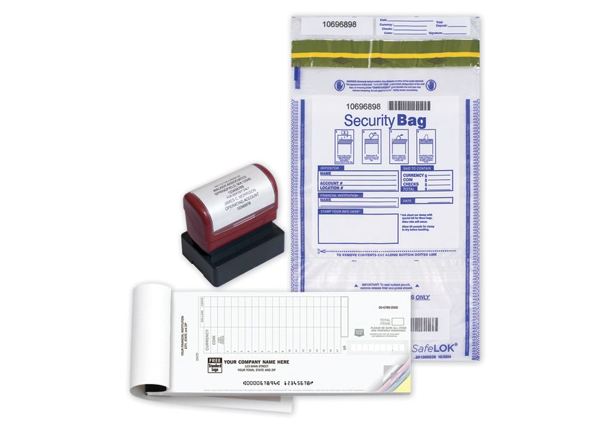 Product image for Deposit Supplies Starter Kit w/ Dual Pocket Bags - Item# DEPKIT2