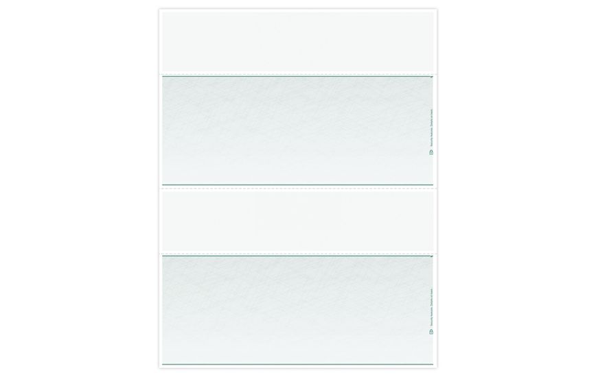 Product image for Laser 2-Up Check, Blank Check Stock - Item# DL2V836_greenclassic