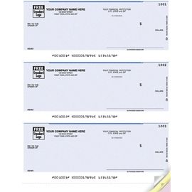 DLA105-Laser 3-To-Page Checks, UnlinedDLA105