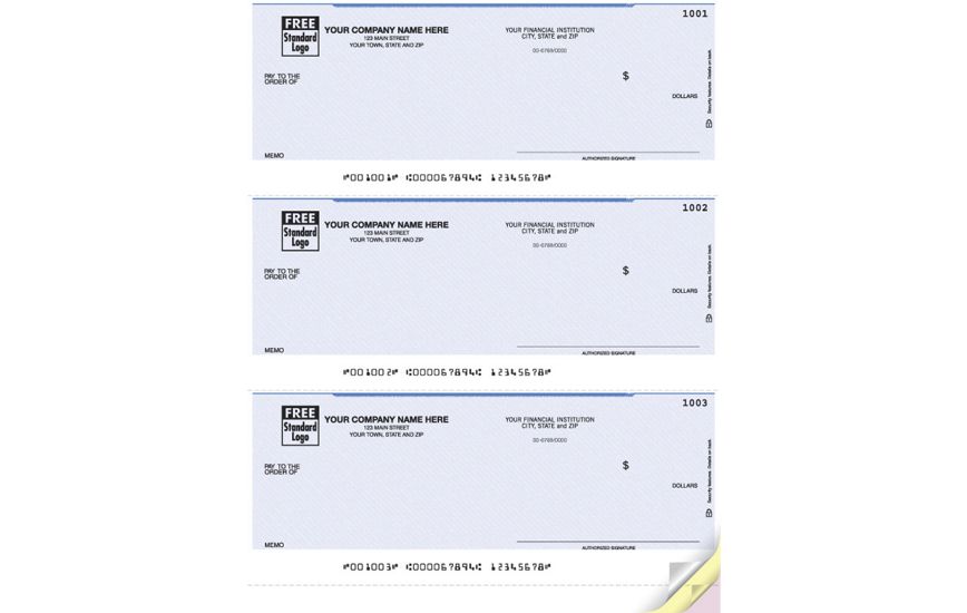 Product image for Laser 3-To-Page Checks, Unlined - Item# DLA105