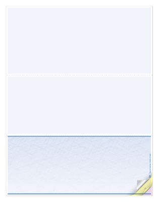 Blank Laser Check, Top | Quicken Checks & Forms