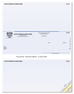 Laser Middle Unlined Printer Checks (DLM102)