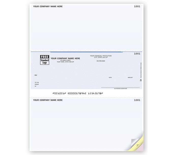 Laser Middle Multi-Purpose Check (DLM105) - Printed by Deluxe | Deluxe.com