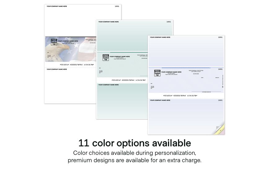 Product image for Laser Middle Checks, Compatible with Sage50, MAS and More - Item# DLM108_col