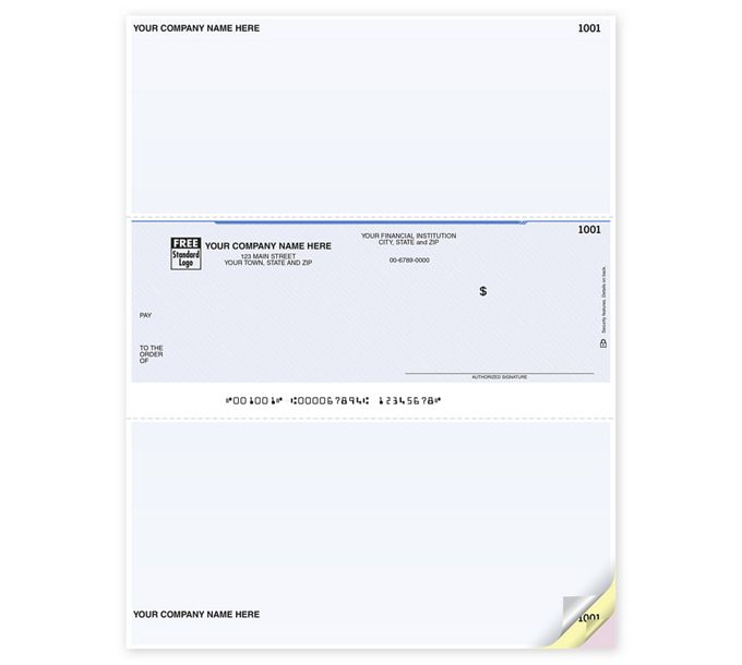 Business Checks - Custom Laser Middle Multi-Purpose Check - DLM140 by ...