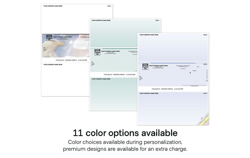 Product image for Laser Middle Checks, Compatible with Sage 50 - Peachtree - Item# DLM145_col