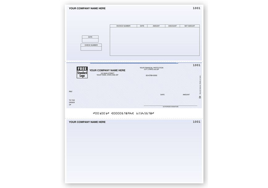 Product image for Laser Accounts Payable Check, Compatible with Sage/Peachtree - Item# DLM201