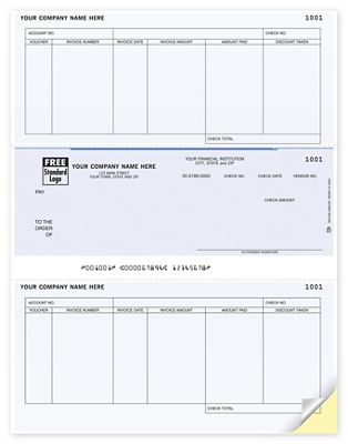 Business Checks - Custom Laser Middle Accounts Payable Check - DLM210 ...