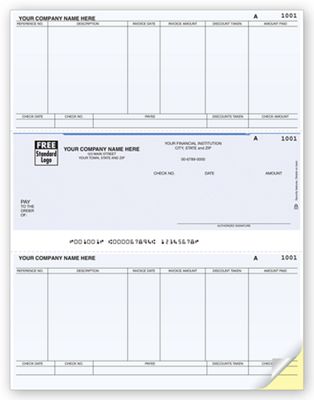 Business Checks - Laser Middle Accounts Payable Check - DLM262 by ...