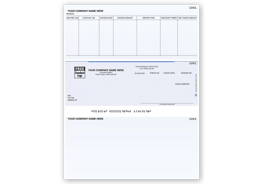 Product image for Laser Checks, Accounts Payable, Peachtree for MAC Compatible - Item# DLM279