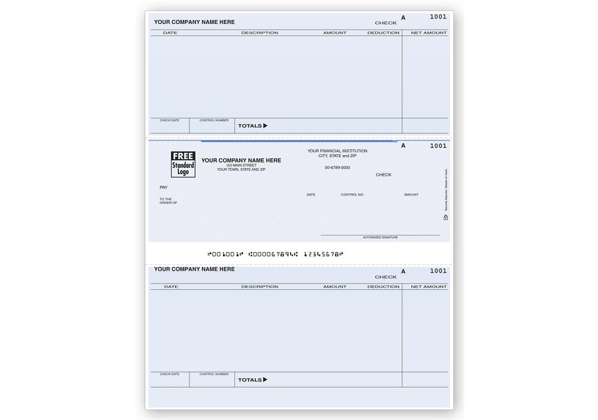 Product image for Laser Middle Accounts Payable Check - Item# DLM281