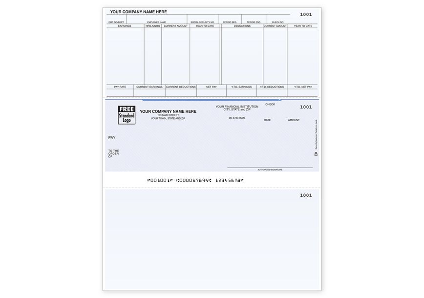 Product image for Laser Payroll Check, Compatible with Solomon - Item# DLM305