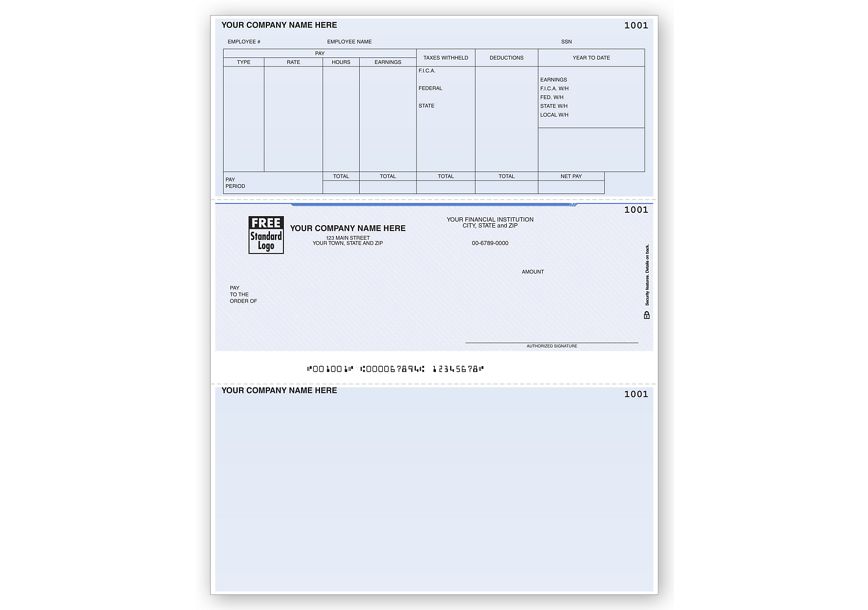 Product image for Laser Payroll Check, Compatible with Great Plains - Item# DLM313