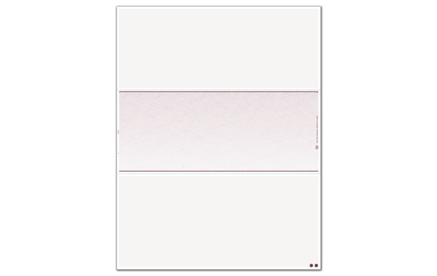 Product image for Blank Laser Checks, Middle Format - Item# DLM832_maroonclassic
