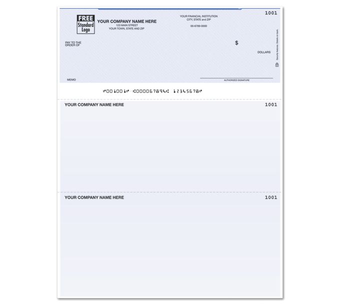 Laser Top QuickBooks Compatible Printer Checks (DLT104)