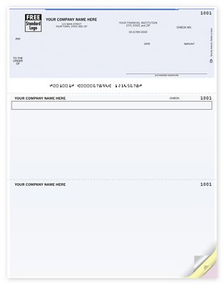 Business Checks - Custom Printed Laser Top Multi-Purpose Check - DLT115 ...