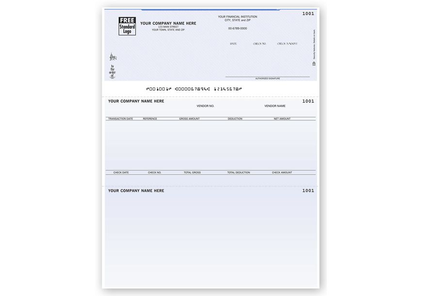 Product image for Laser Top Accounts Payable Check - Item# DLT203