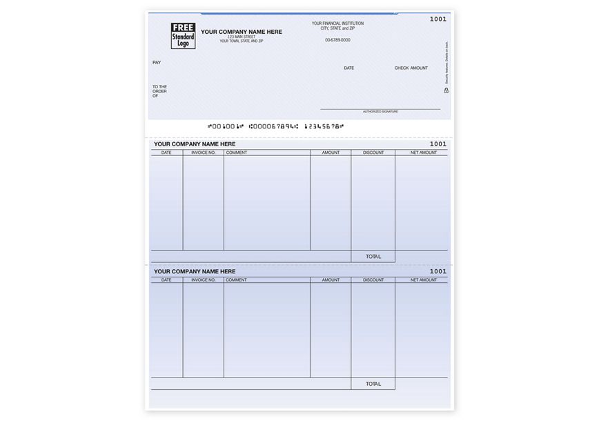 Product image for Laser Top Accounts Payable Check - Item# DLT239