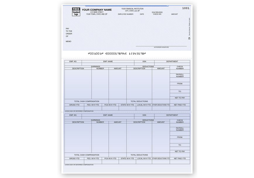 Product image for Laser Top Payroll Check - Item# DLT301