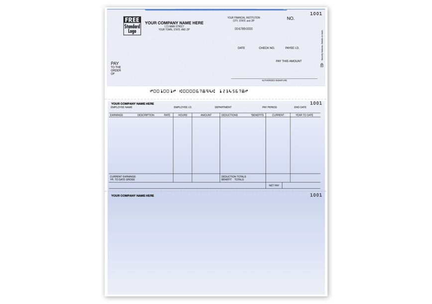 Product image for Laser Top Payroll Check - Item# DLT308
