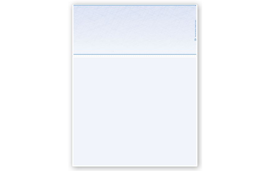 Product image for Laser Top Blank Check Stock, 7.5" Voucher - Item# DLTV820