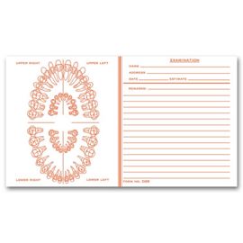 DS26-Dental Exam Record Slips, Unnumbered Teeth, 4 1/2" x 8"DS26