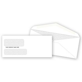 Business Envelopes - Custom Printed Double Window Envelope 6 3/16 x 3 3/4 -  91567 by Deluxe