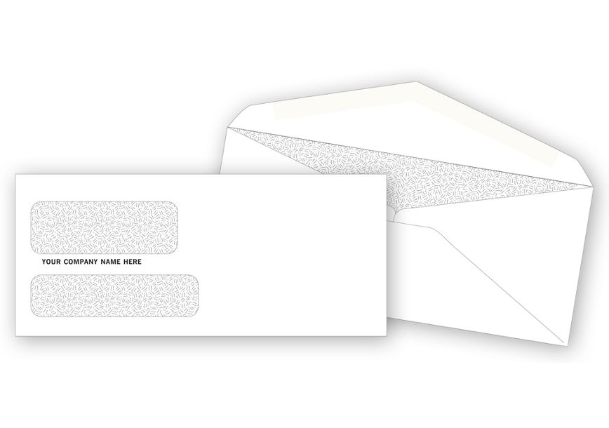 Product image for Double Window Confidential Envelope 3-7/8 x 8-7/8 - Item# DW3787