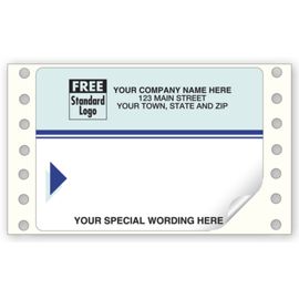 EP69C-Blue Continuous Mailing Label 4 X 2 7/8EP69C