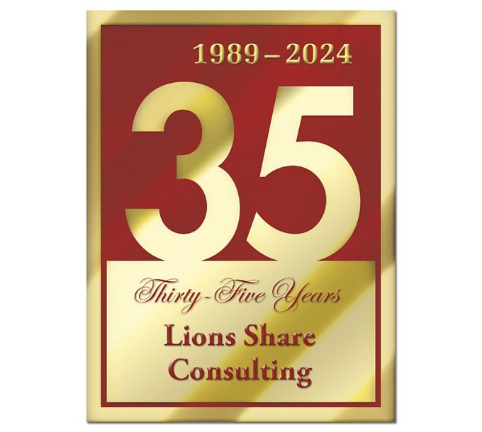 Personalized Anniversary Seal Rolls 1 1/2" X 2" \ Deluxe