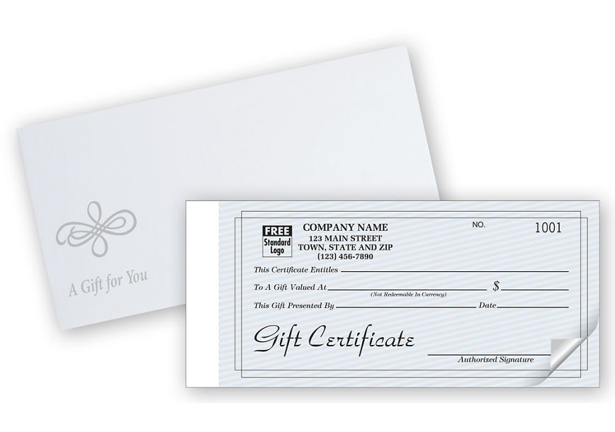 Product image for Contemporary Gift Certificate Snapsets - Item# GC125