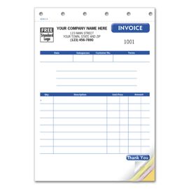 Compact Carbon Copy Invoices