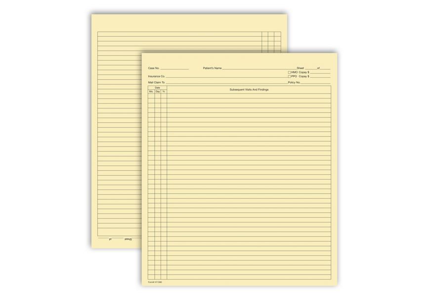 Product image for Continuation Exam Records, Folder Style - Item# H11590