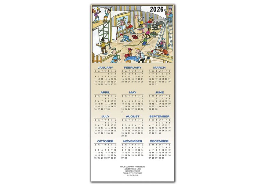 Product image for This New House Contractor & Builder Calendar Cards - Item# HHZ7415