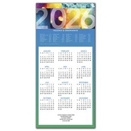 HHZ7416-2026 Bold Year Calendar CardsHHZ7416