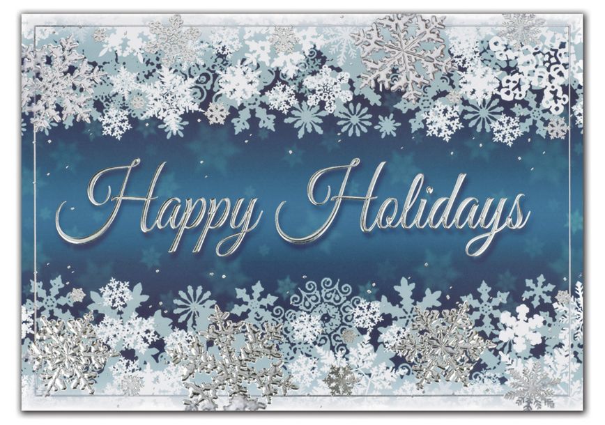 Product image for Dancing Flakes Holiday Cards - Item# HP02115